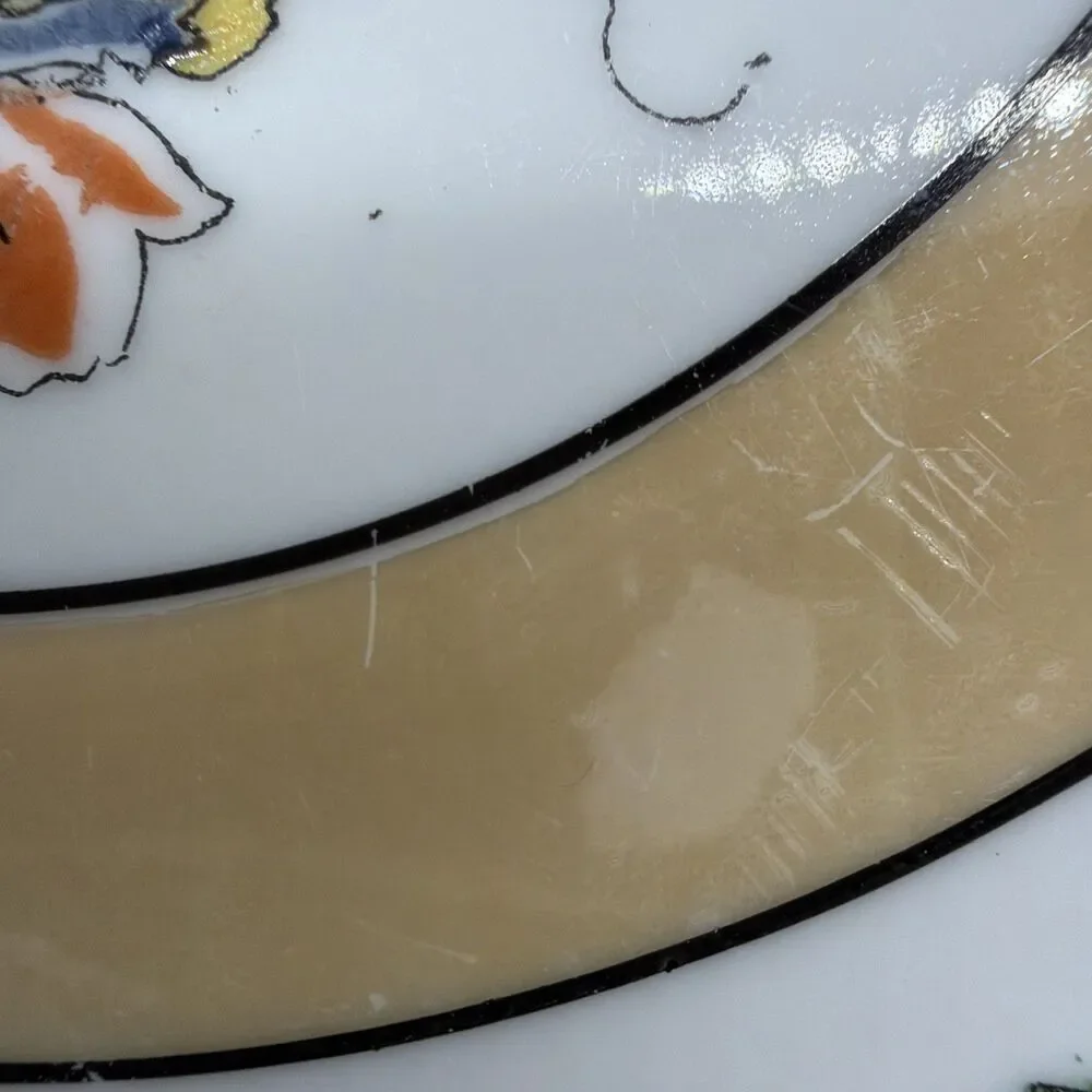Vintage Bavaria Floral Porcelain Decorative Serving Plate With Handles